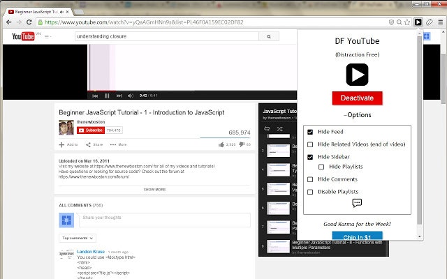 Distraction Free YouTube gallery image