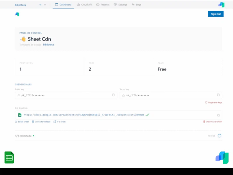 SheetCDN screenshot 2
