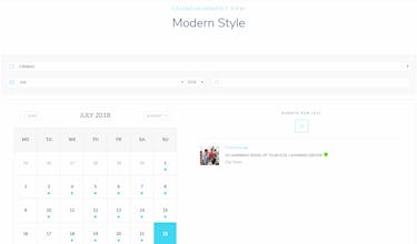 Modern Events Calendar gallery image