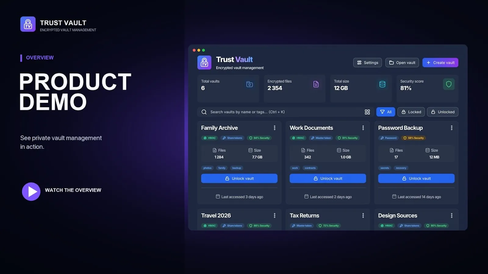 Trust Vault screenshot 1 (video preview)