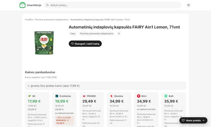 SmartAkcija.lt screenshot 2