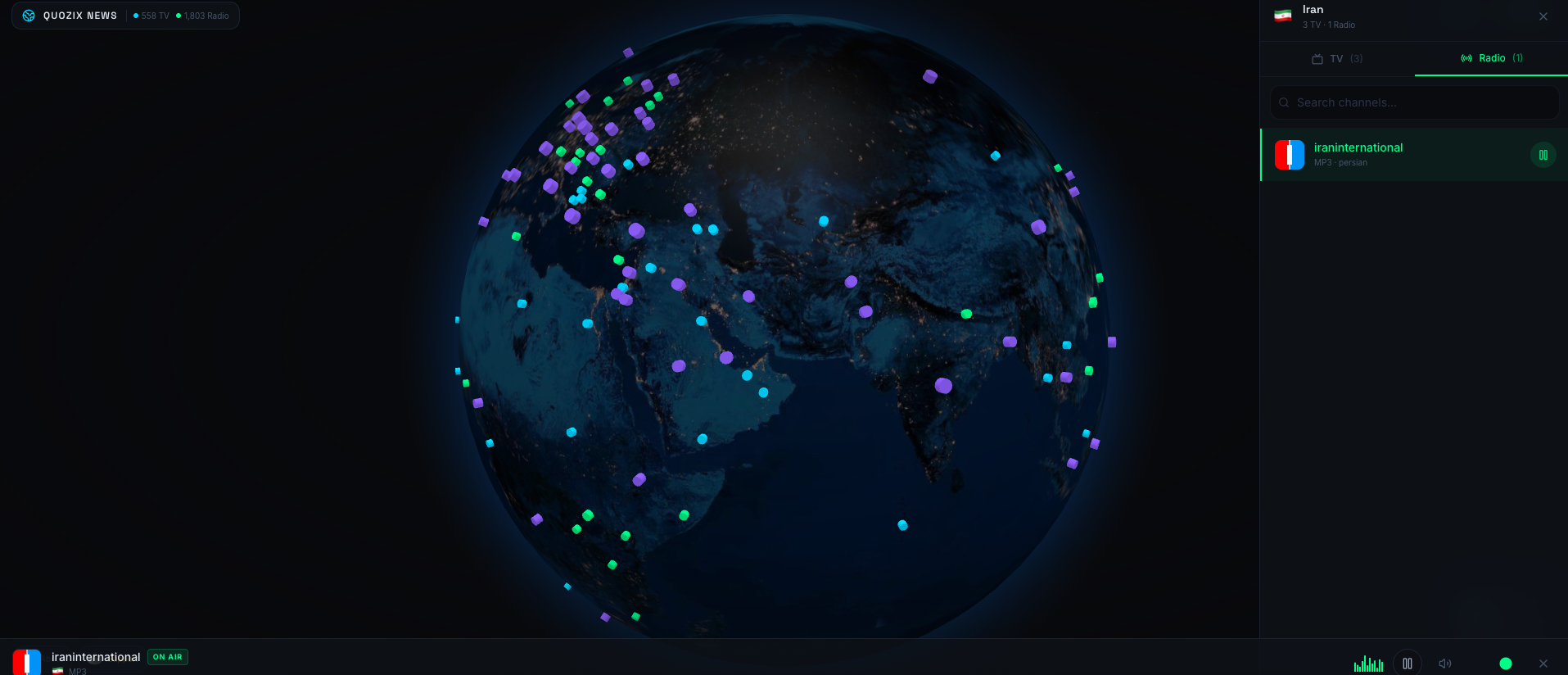 Quozix News — Live World News TV & Radio gallery image