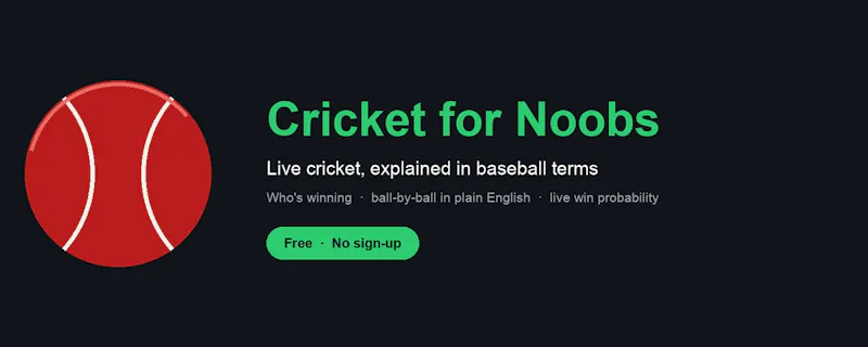 Cricket for Noobs screenshot 1