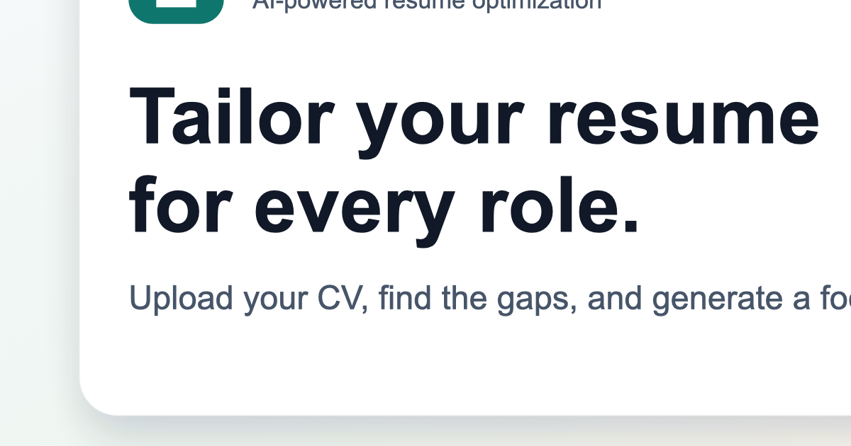 Resume Tailored gallery image
