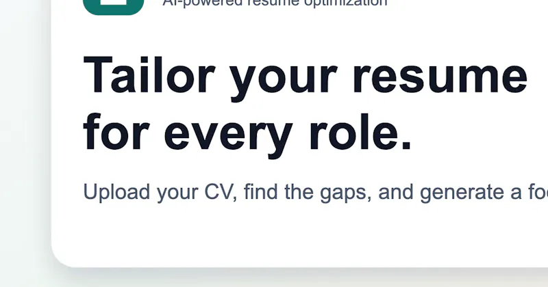 Resume Tailored screenshot 1