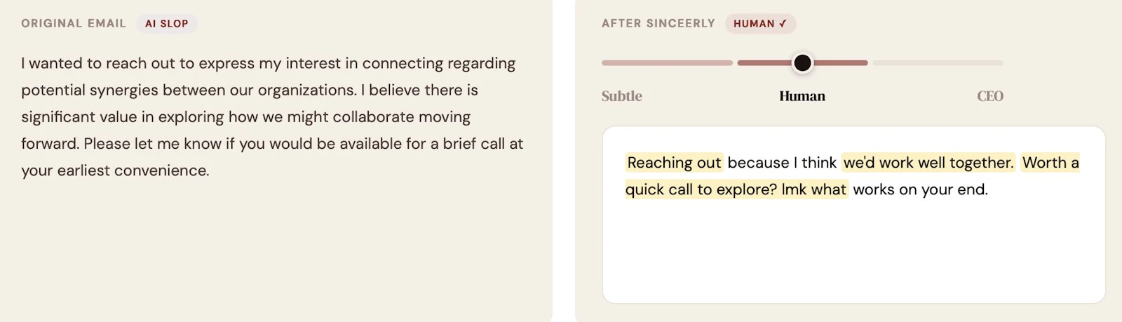 Sinceerly screenshot 3