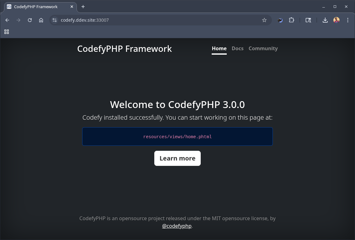 CodefyPHP Framework gallery image