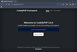 CodefyPHP Framework gallery image