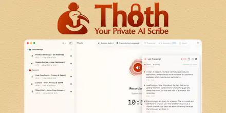 Thoth - Your Private AI Scribe gallery image