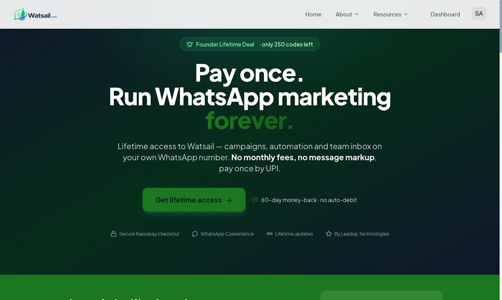 Watsail screenshot 2