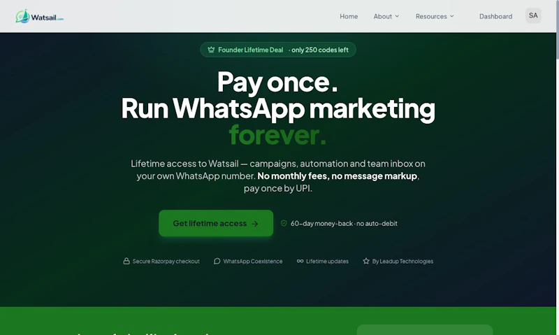 Watsail screenshot 2