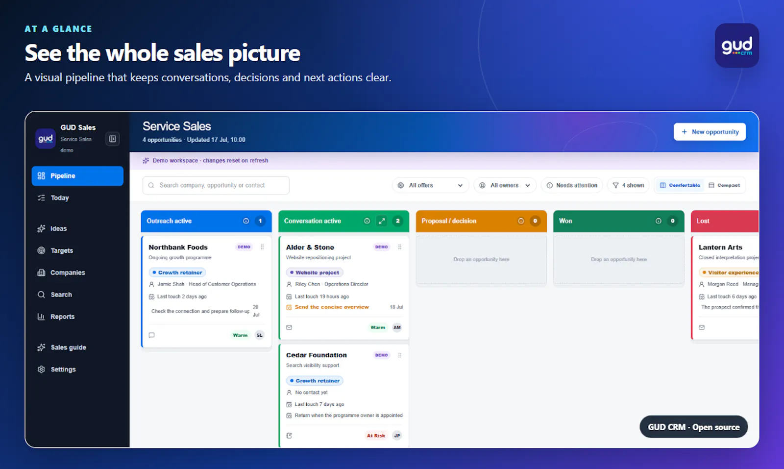 gud CRM screenshot 2