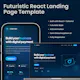 Futuristic React Landing Page Template
