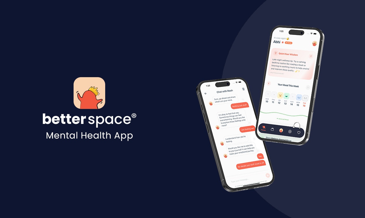 Média Application de santé mentale BetterSpace - Soins sérieux, vibrations douces. 1