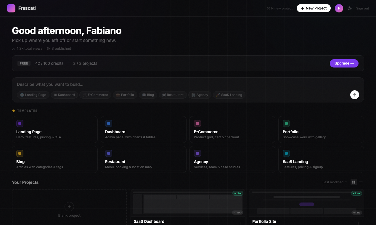 frascati.app gallery image