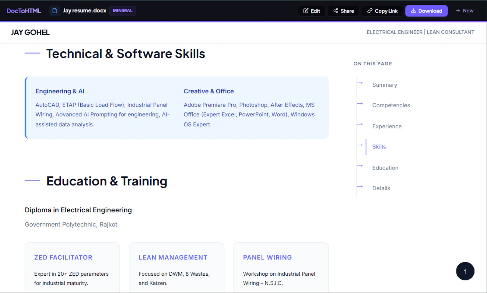 DocToHTML screenshot 6