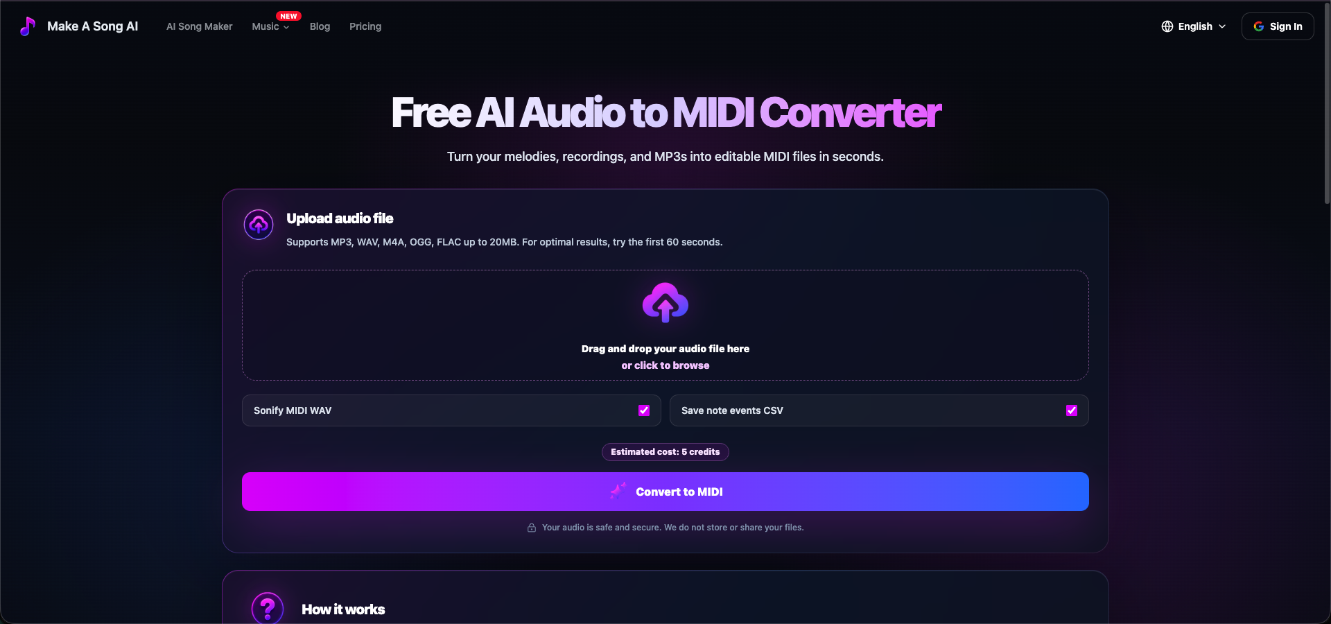 Make A Song AI gallery image