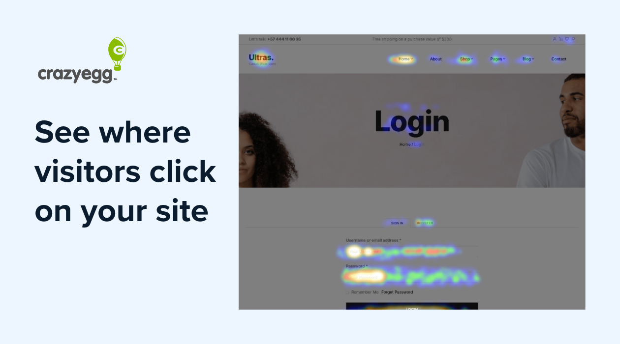 Instant Heatmaps by Crazy Egg - Screenshot 2 showing product features and functionality
