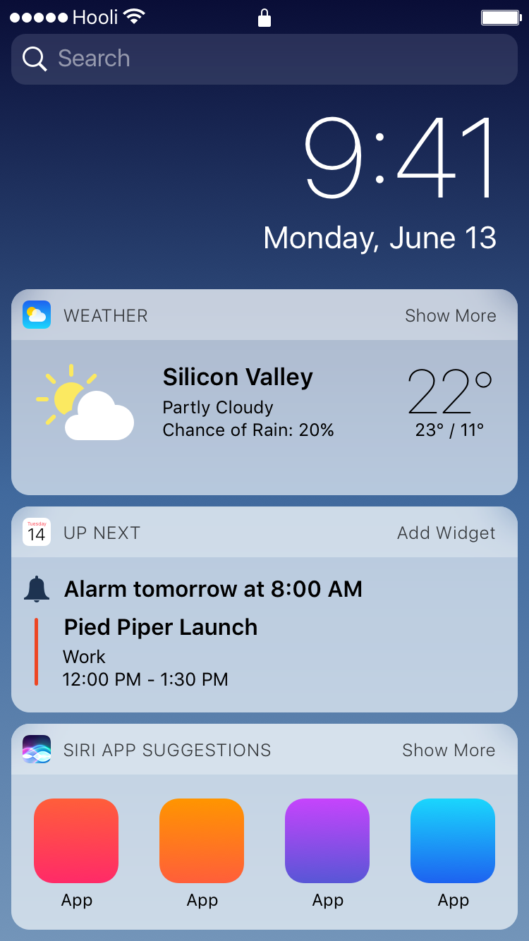 iOS 10 UI Kit gallery image