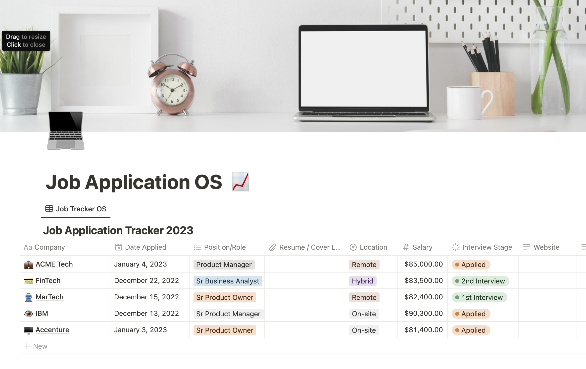 แอปพลิเคชันงาน OS 2023