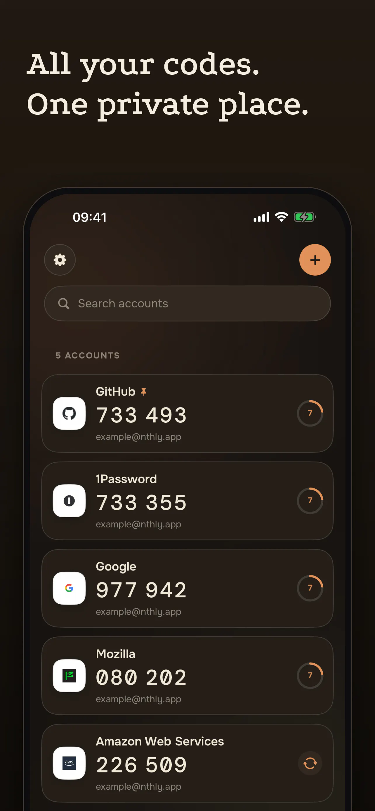 Nthly - 2FA Authenticator gallery image
