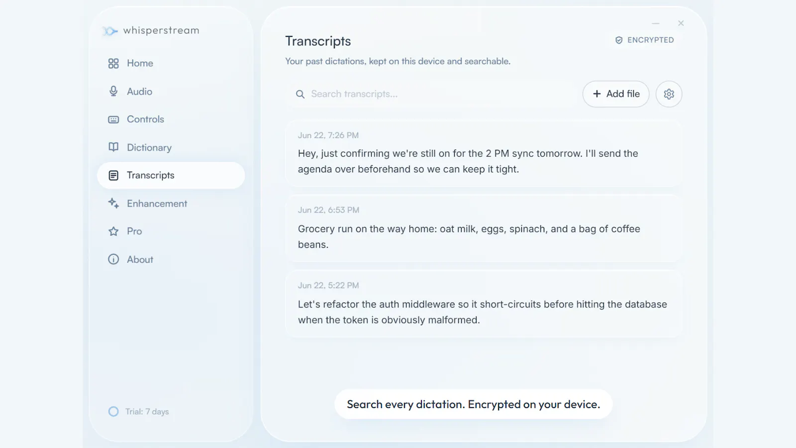 Whisperstream screenshot 8