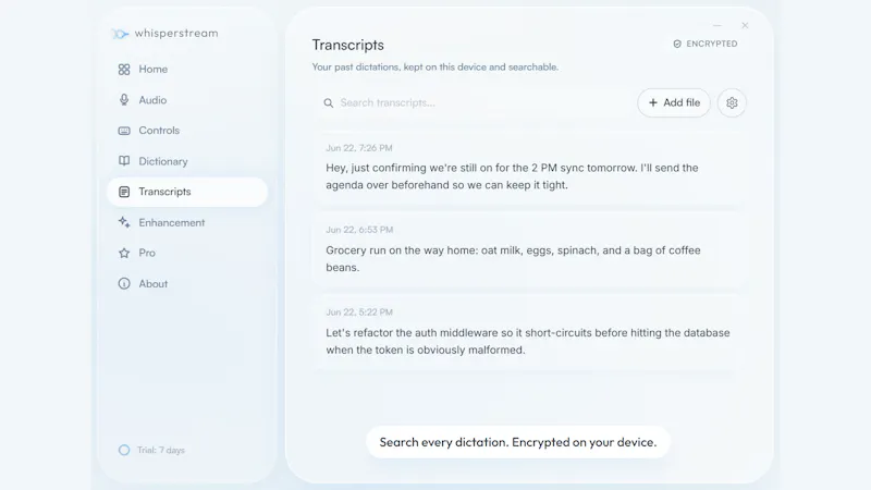 Whisperstream screenshot 8