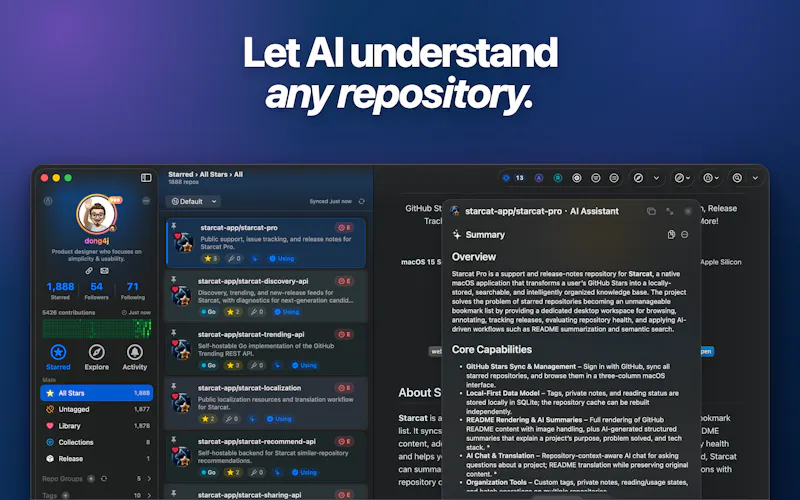 Starcat For GitHub screenshot 7