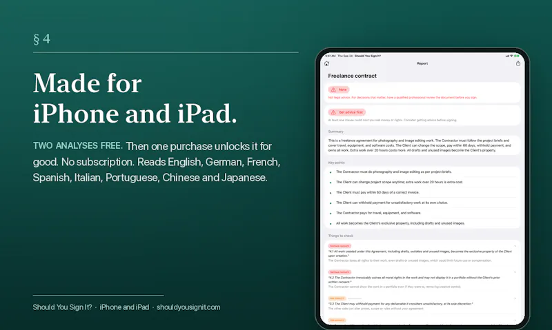 Should You Sign It? screenshot 6