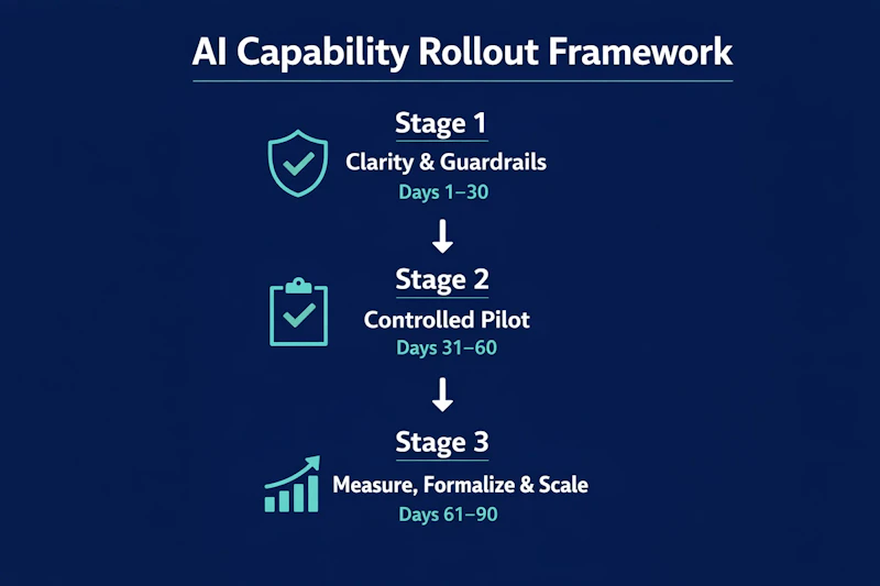 Structured 90-day AI adoption framework screenshot 3