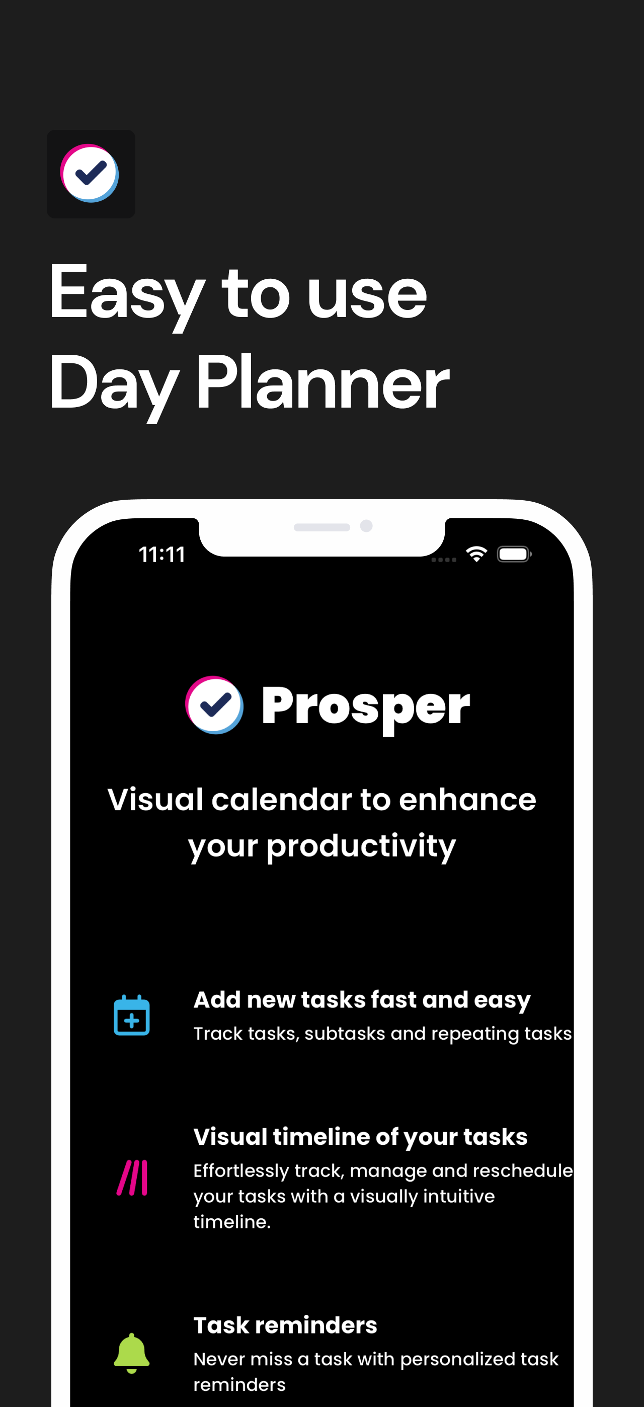 startuptile Prosper - Tasks & Day Planner-Schedule plan organize life