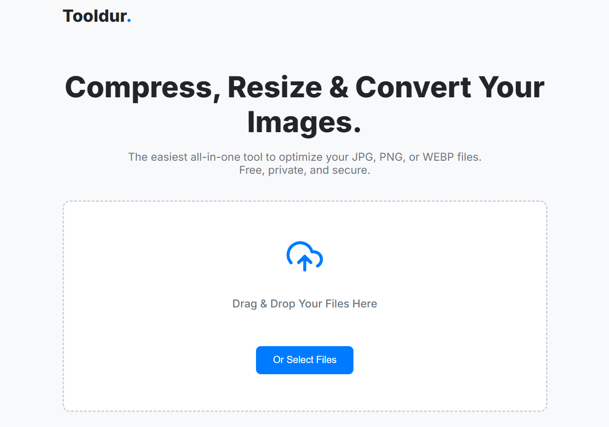وسائط Tooldur - Free image compressor, resizer & converter 1