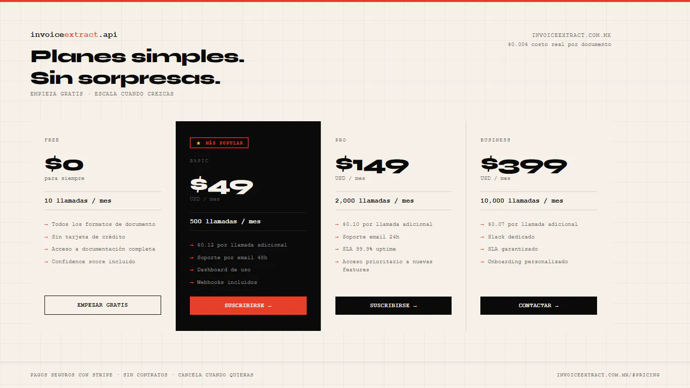 InvoiceExtract API 제품 배너