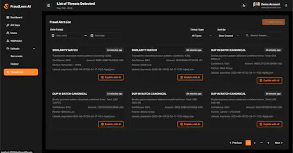 FraudLens AI gallery image