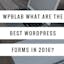 #WPblab – What are the best #WordPress forms in 2016?