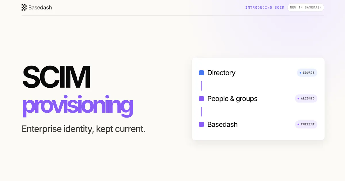 Basedash SCIM