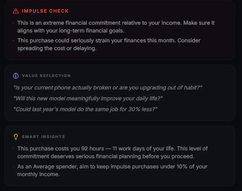 LifeCost screenshot 4