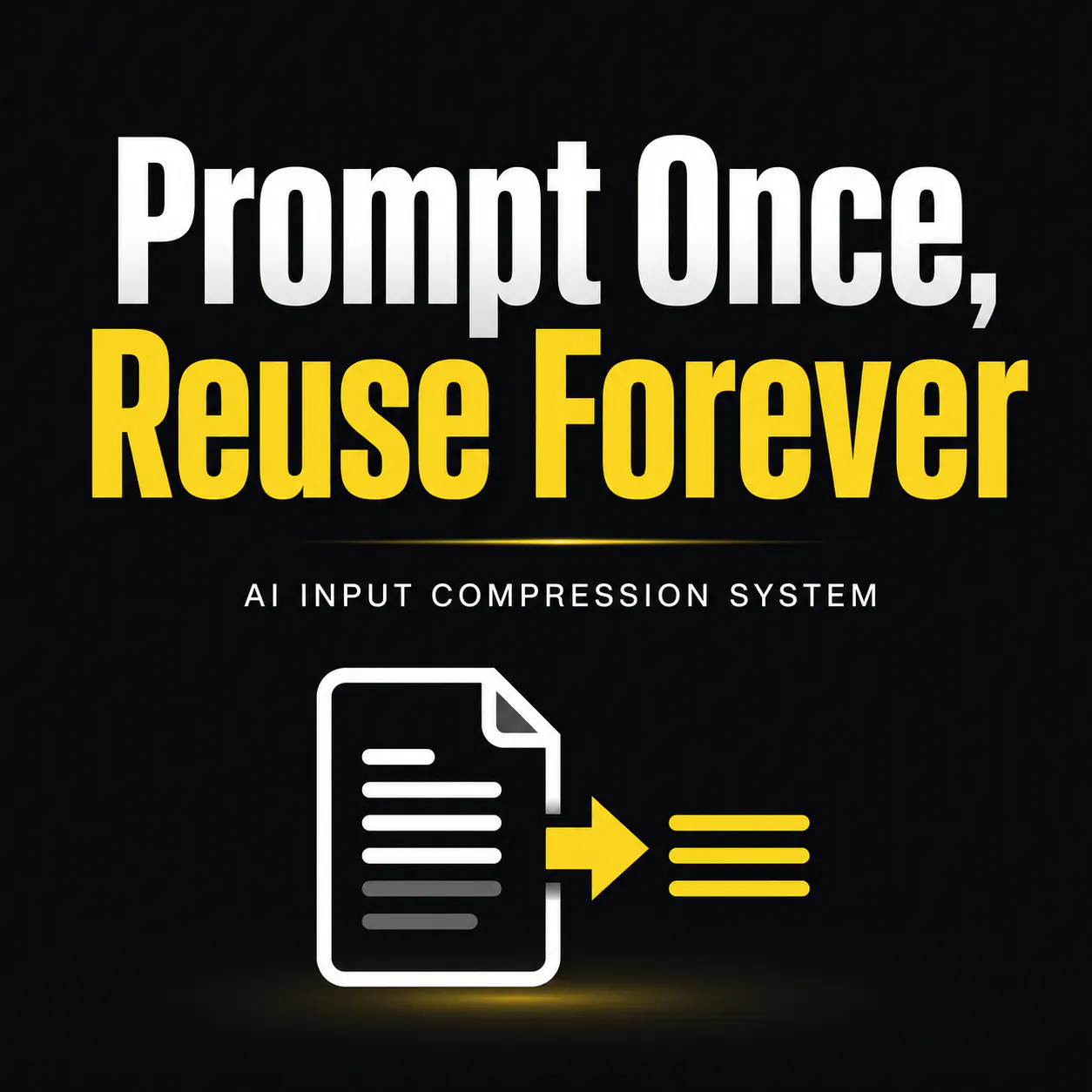 Prompt Once, Reuse Forever logo