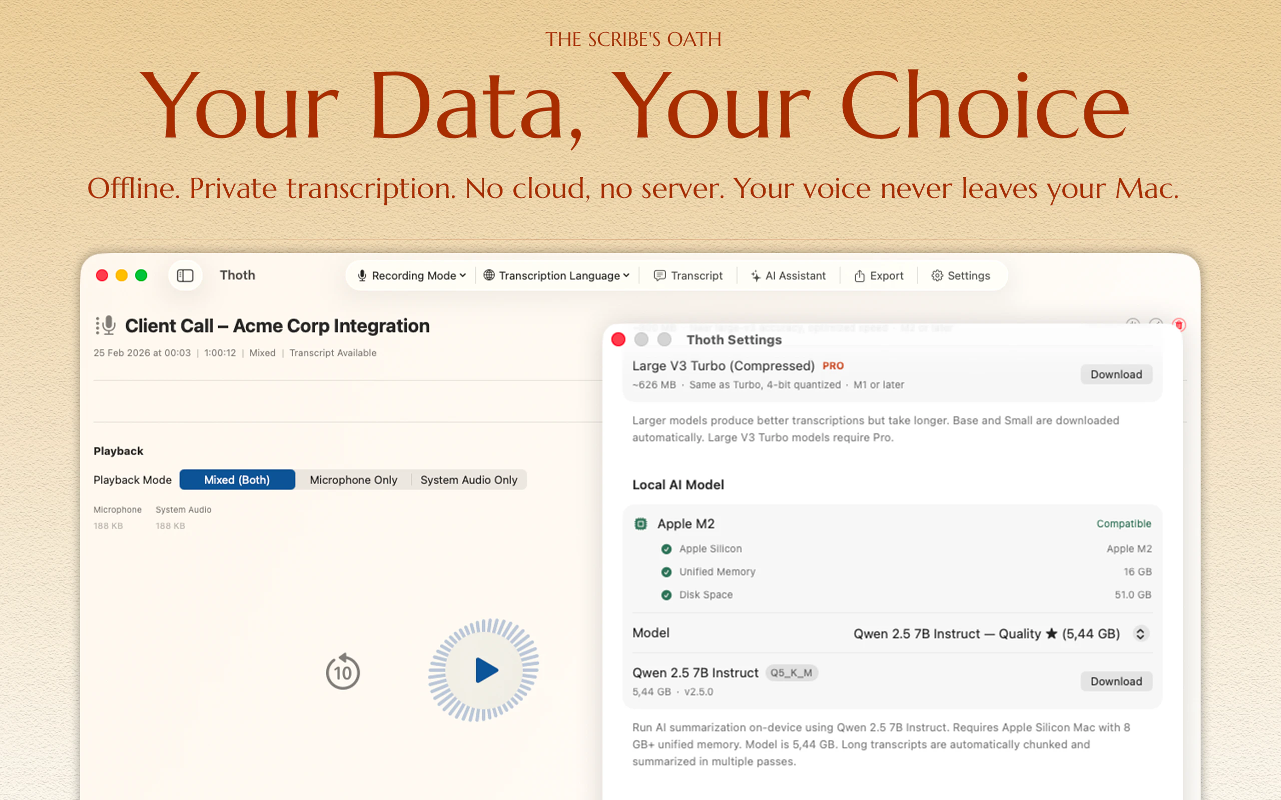 Thoth - Your Private AI Scribe screenshot 6