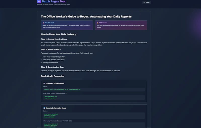 Batch Regex Cleaner screenshot 2
