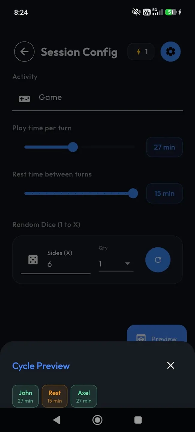 Game Turn Manager screenshot
