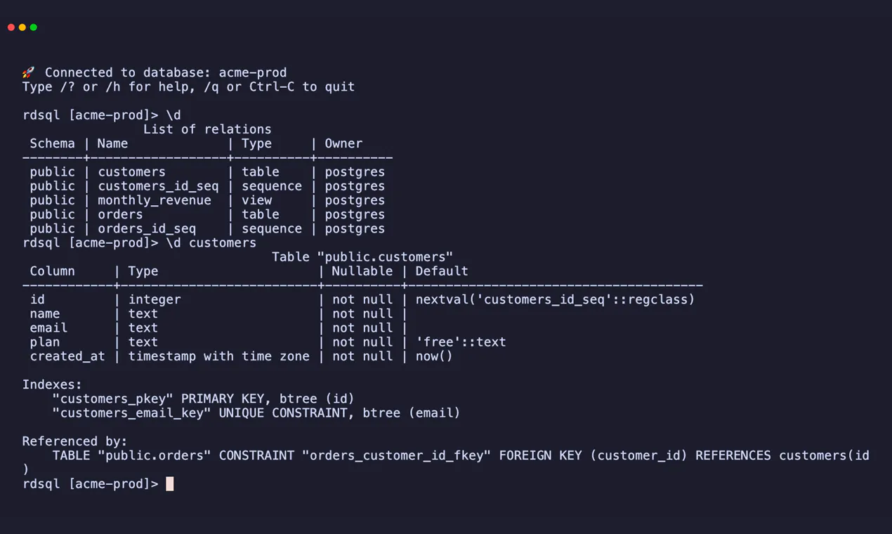 rdsql gallery image