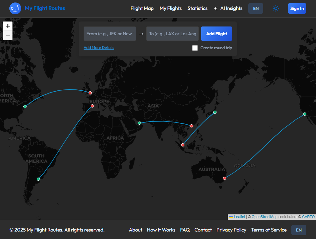 My Flight Routes gallery image