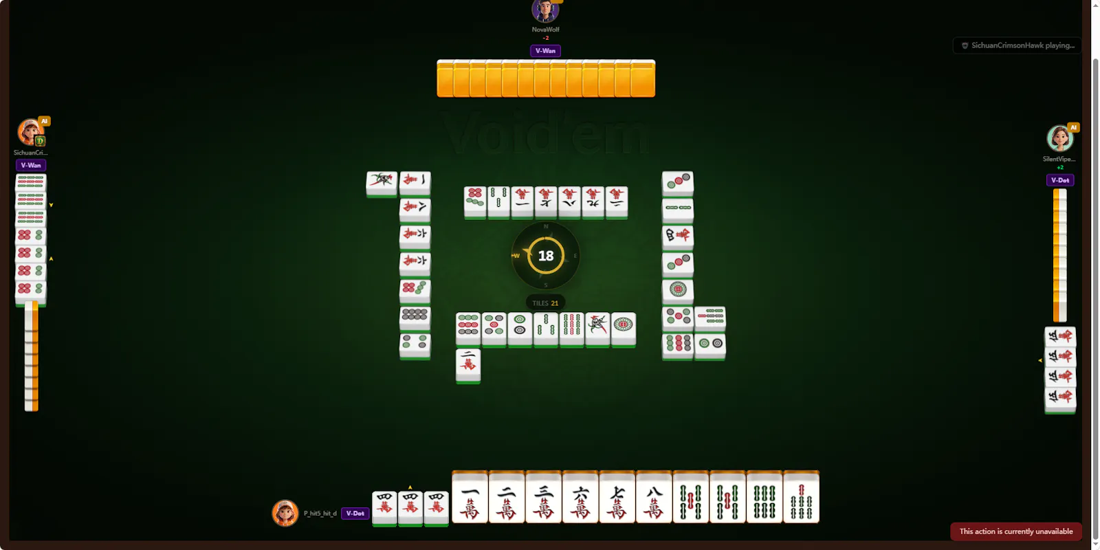 Void'em Mahjong screenshot 1