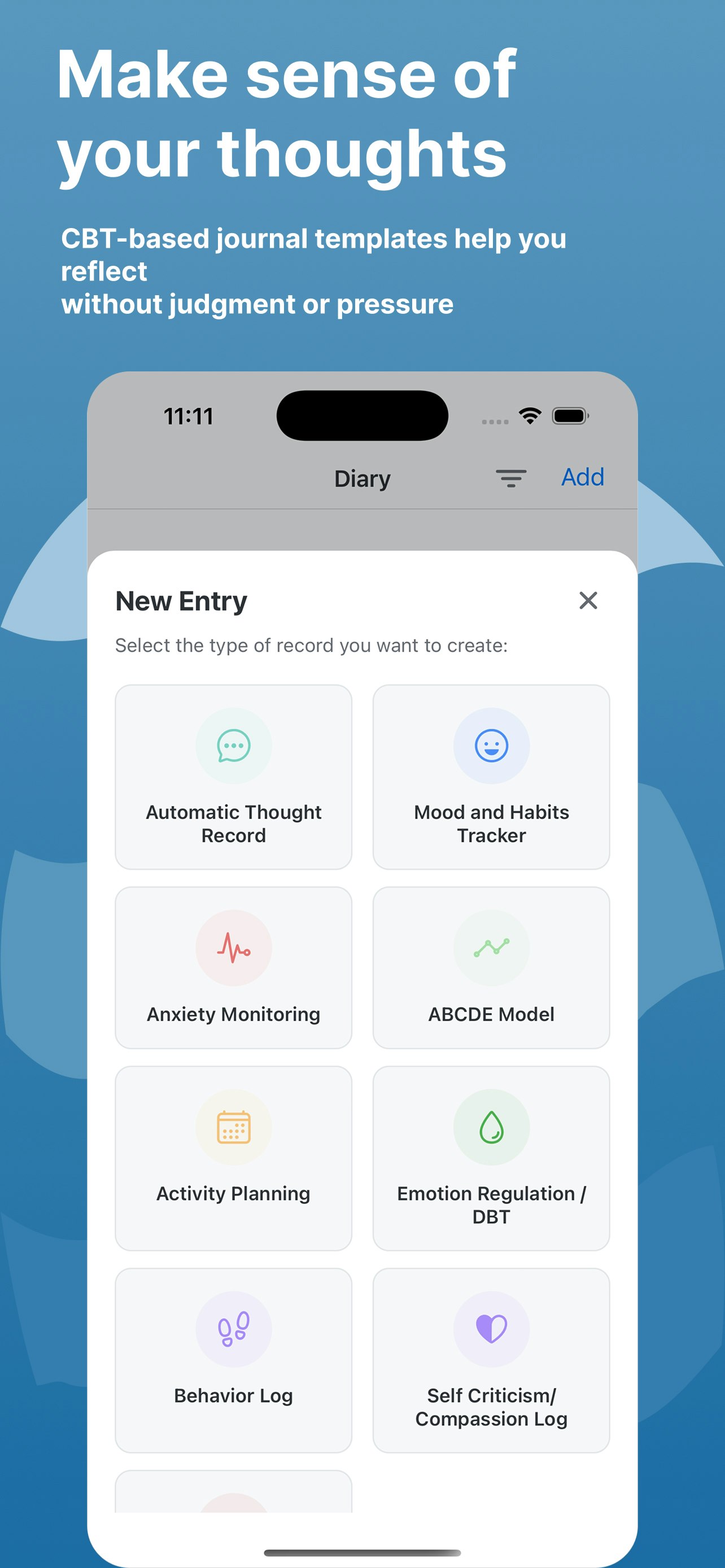 Cognitive Diary - Screenshot 3 showing product features and functionality