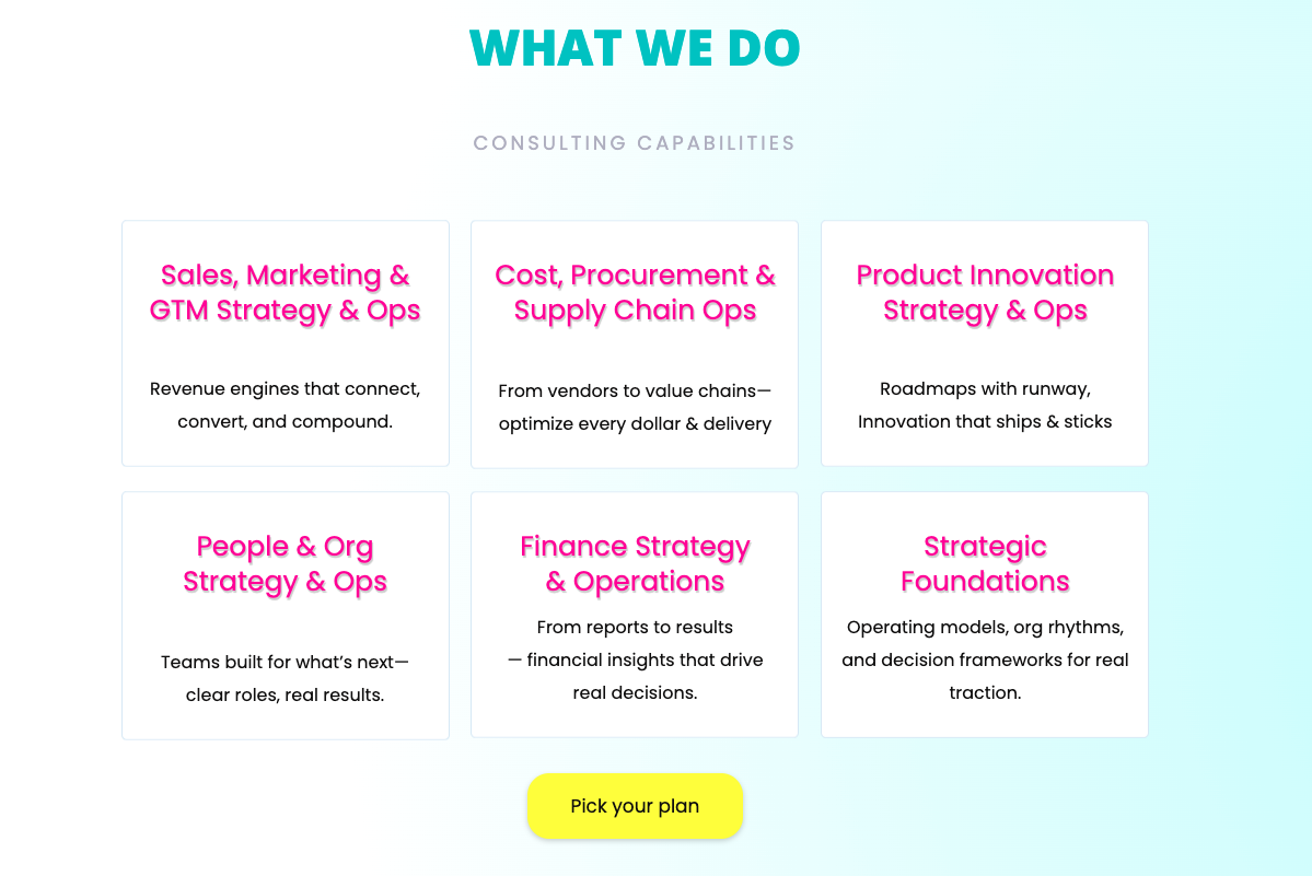 Saravista - Productized Business management sprints for startups & SMBs media 1