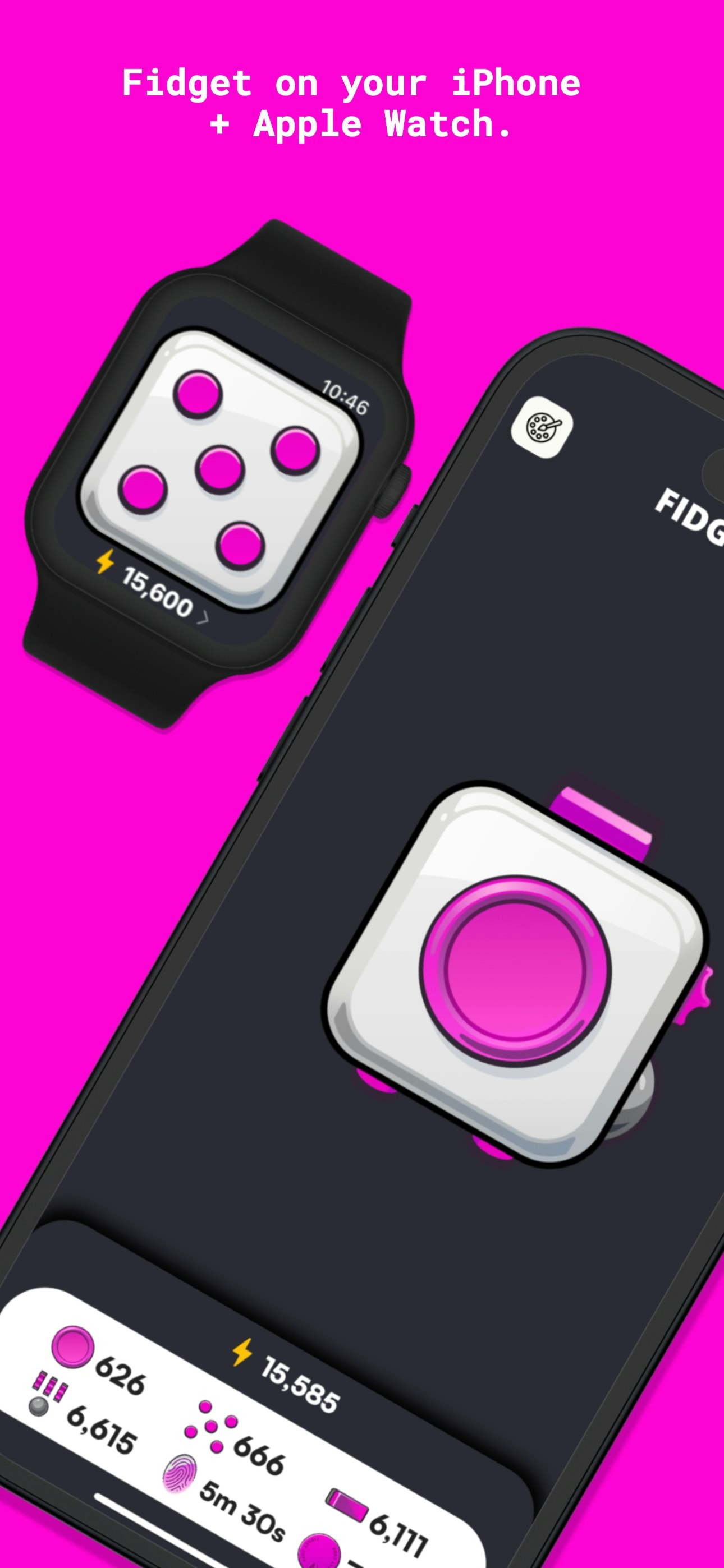 Mídia 1 de Fidget Cube por Antsy Labs: The App - Rastreie sua energia Fidget, dos inventores do Fidget Cube