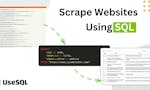 UseSQL for Web Scraping image