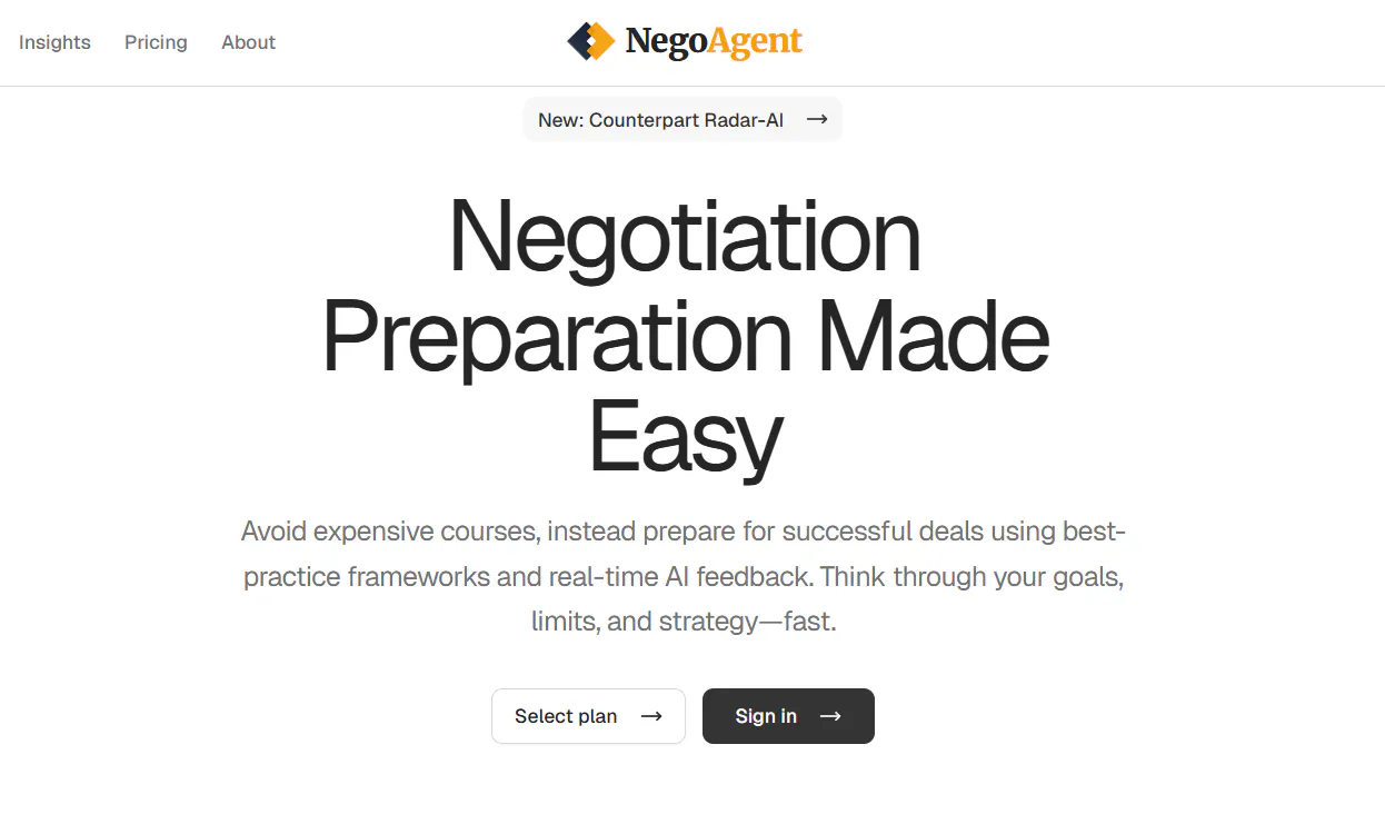 Banner del producto NegoAgent