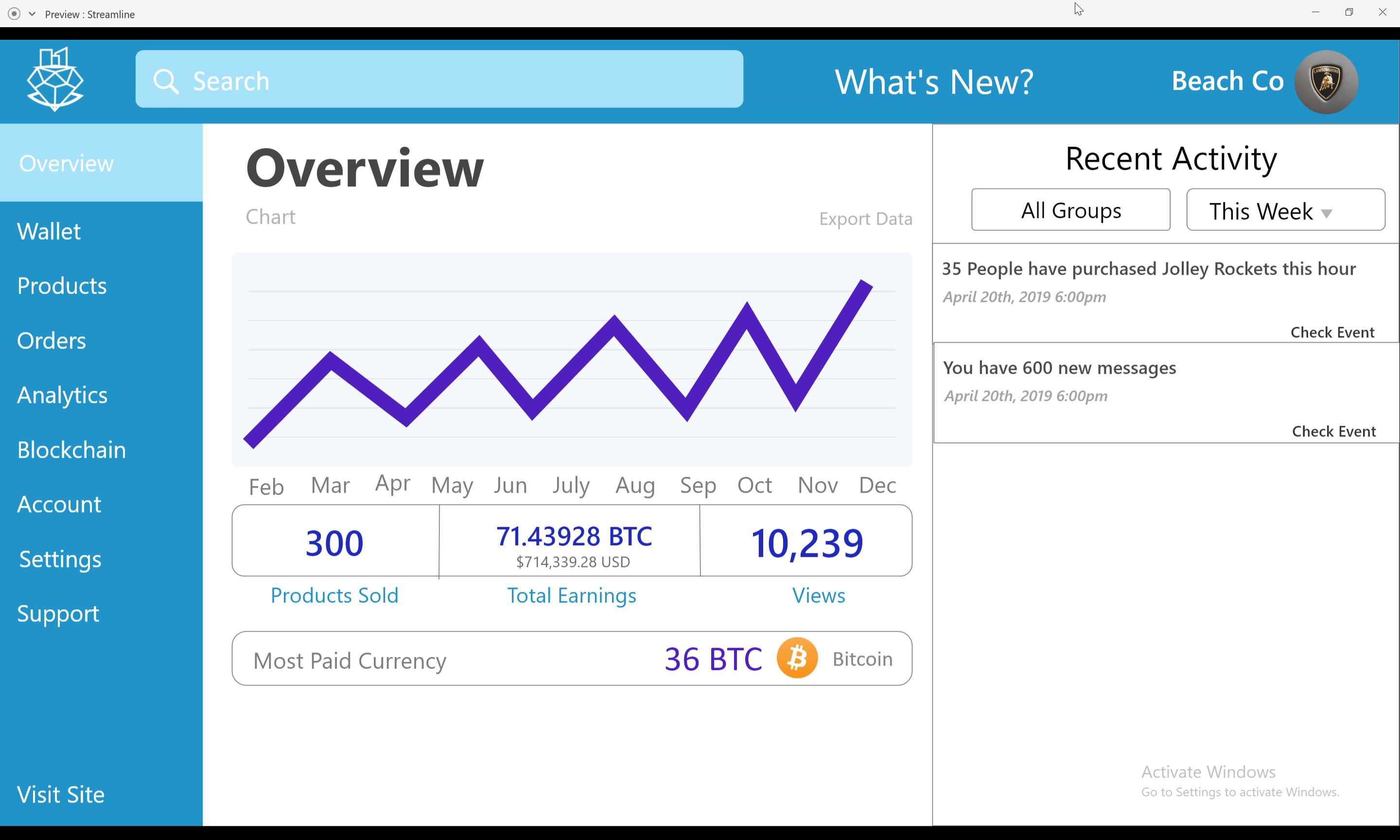 Strmline | Shop With Your Crypto gallery image
